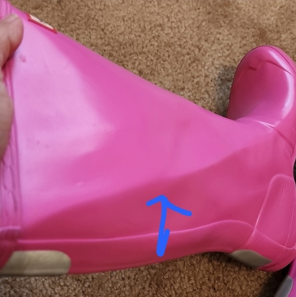 Hunter Original Kids Tall Gloss Rain Boots - Picture 13 of 16